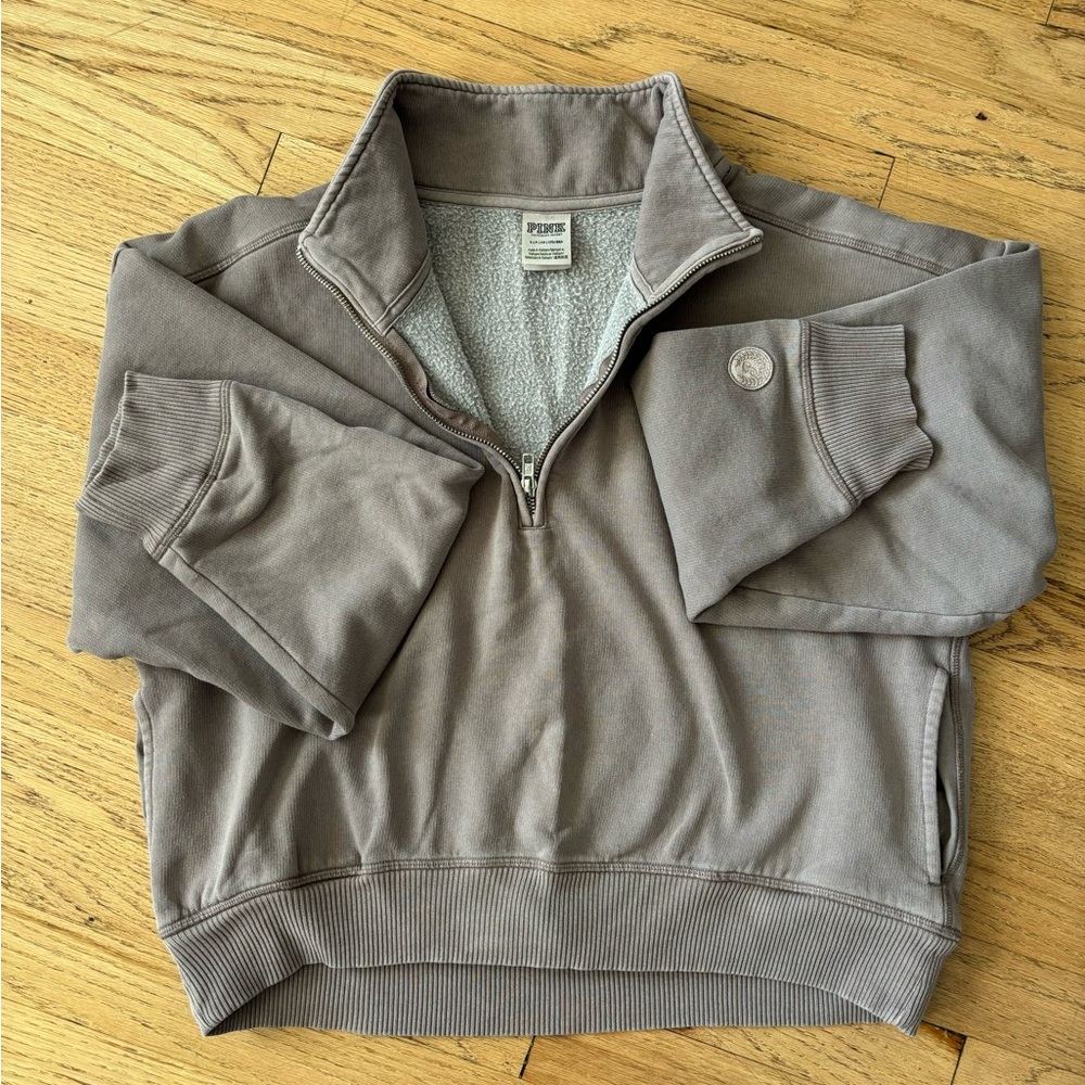 PINK Victorias Secret Zip-up Sweater SMALL